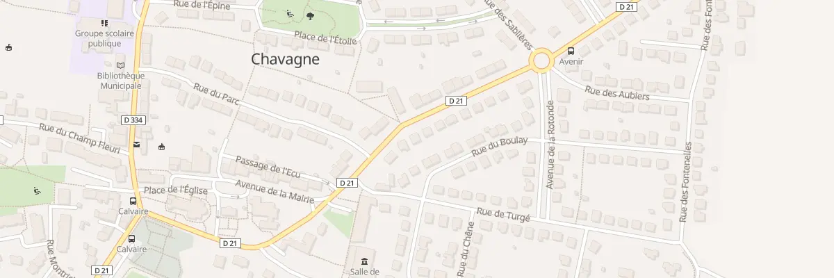 Plan du 12 Rue de l’Avenir à Chavagne