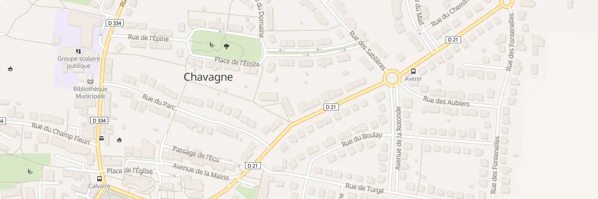 Plan du 13 Rue de l’Avenir à Chavagne