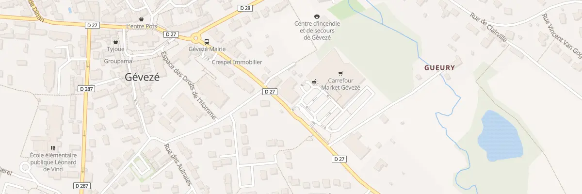 Plan du 27 Rue de Rennes à Gévezé