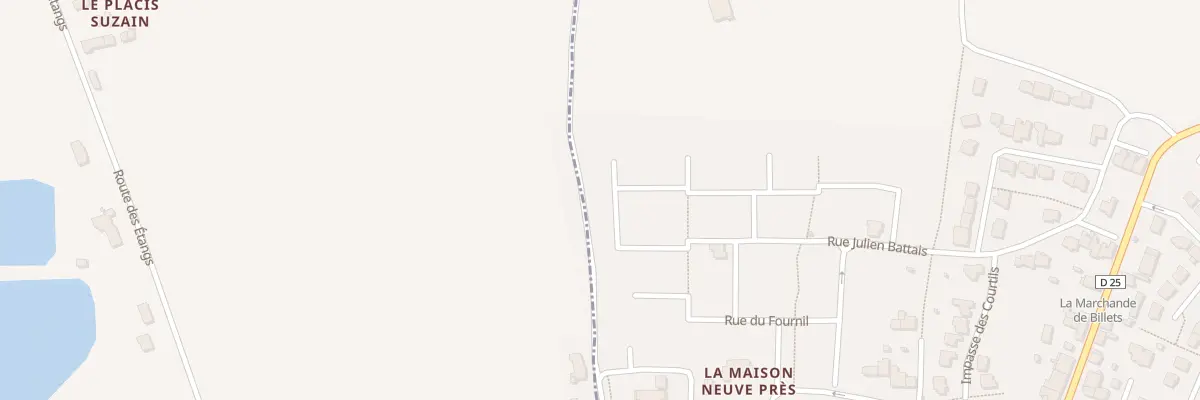 Plan du 33 Rue Julien Battais à Vignoc