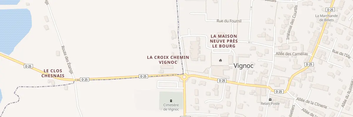 Plan du 3485 Rte de Vignoc à Langouet