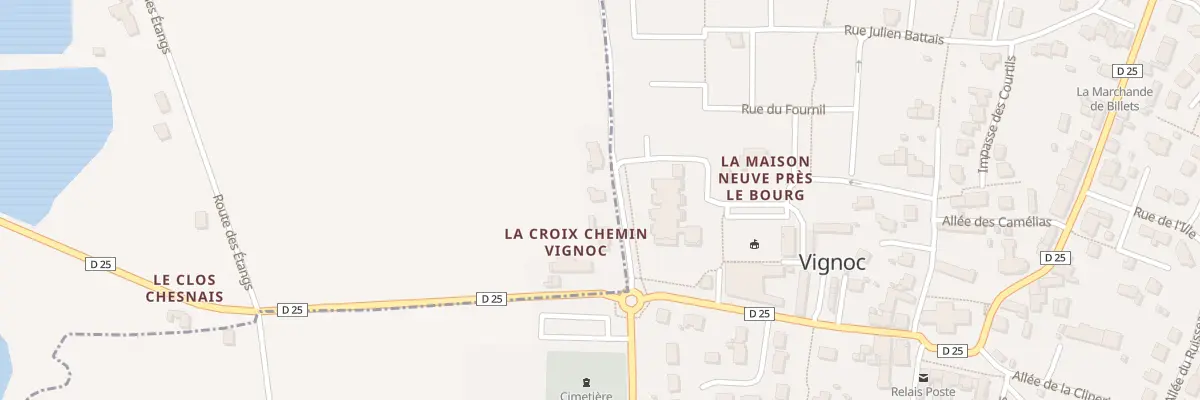 Plan du 3517 Rte de Vignoc à Langouet