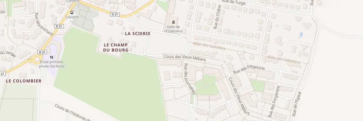 Plan du 2A Crs des Vieux Métiers à Chavagne