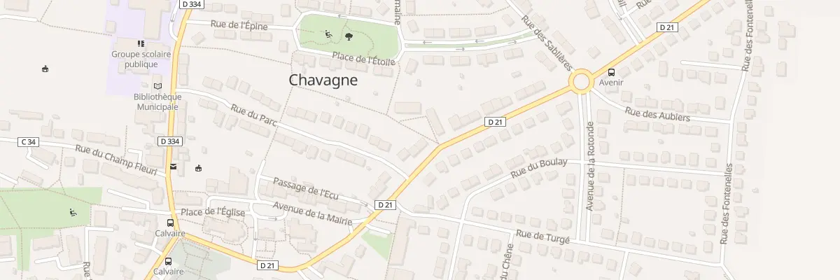 Plan du 11 Rue de l’Avenir à Chavagne