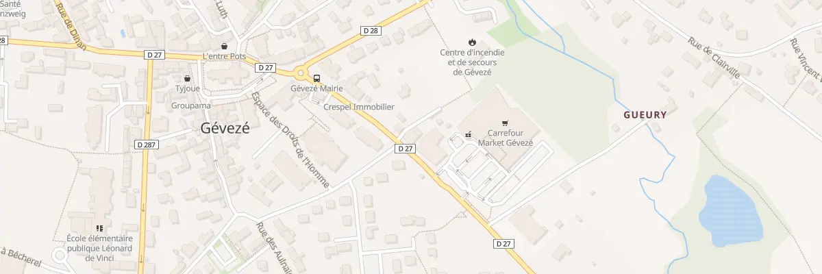 Plan du 23 Rue de Rennes à Gévezé