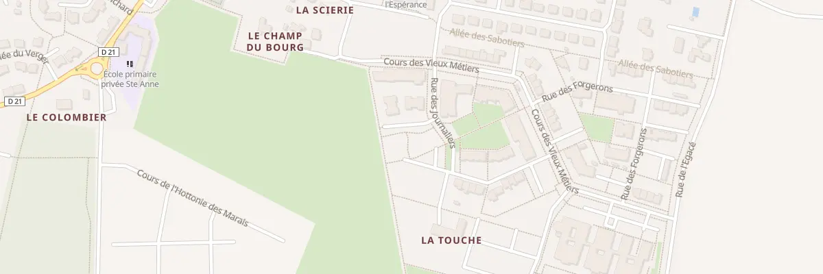 Plan du 2 Ven du Puisatier à Chavagne