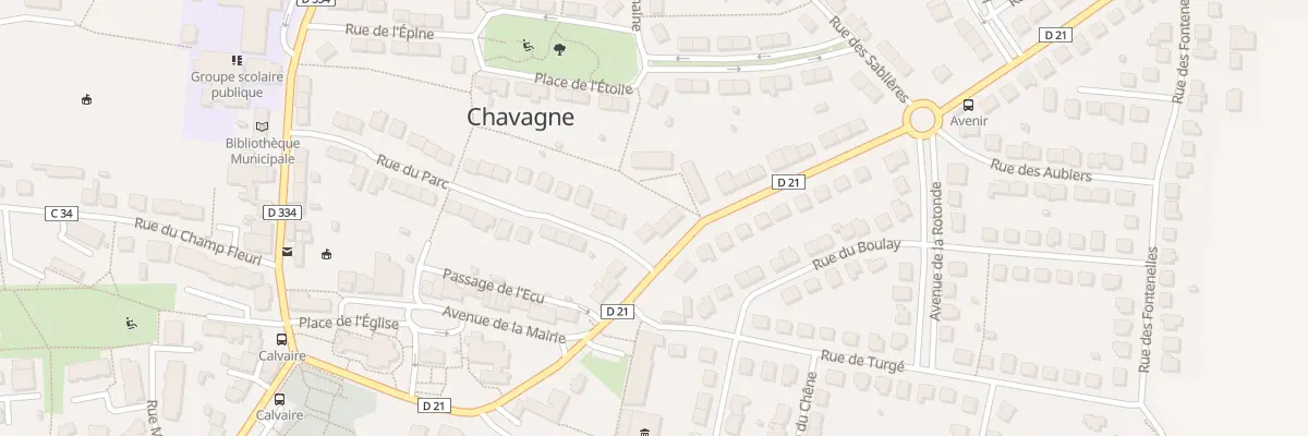Plan du 9 Rue de l’Avenir à Chavagne
