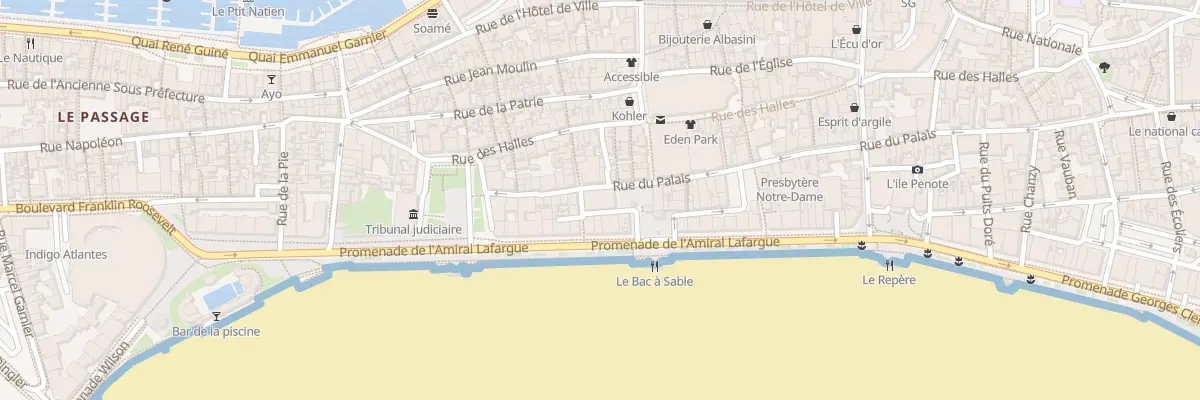 Plan du 73 Rue du Palais aux Sables-d’Olonne