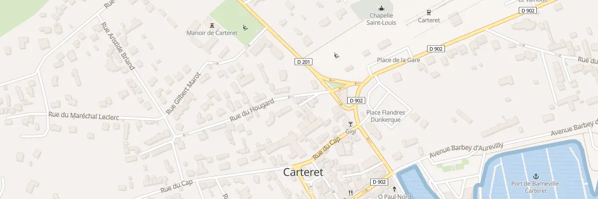 Plan du 1E Rue du Hougard à Barneville-Carteret