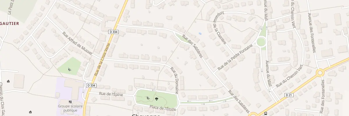 Plan du 19 Rue du Domaine à Chavagne