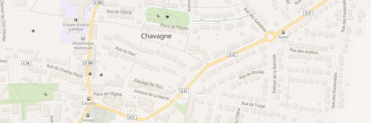 Plan du 31 Rue du Parc à Chavagne