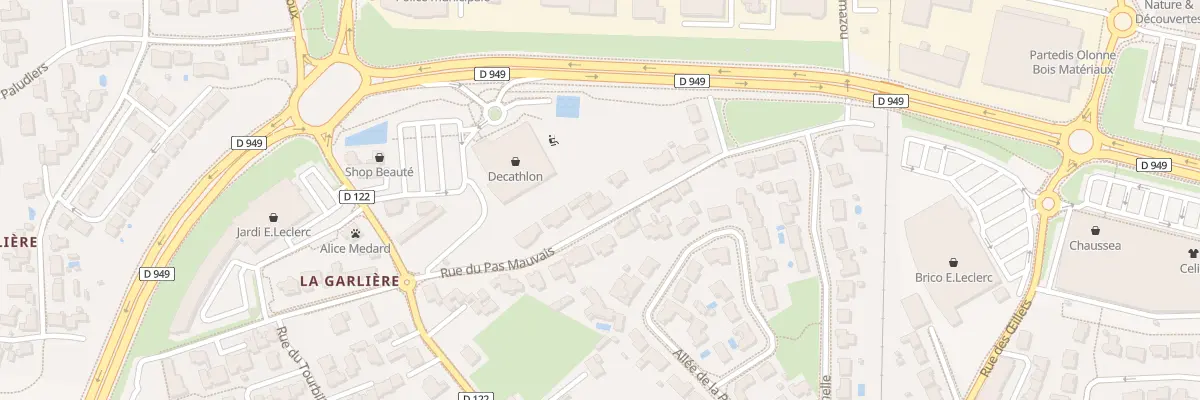 Plan du 13B Rue du Pas Mauvais aux Sables-d’Olonne