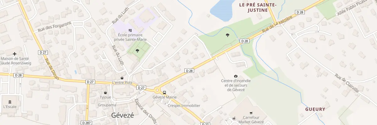 Plan du 7 Rue de la Mézière à Gévezé