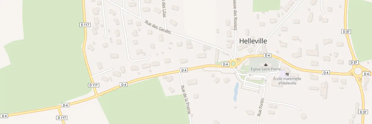 Plan du 28 La Rue de l’Eglise à Helleville