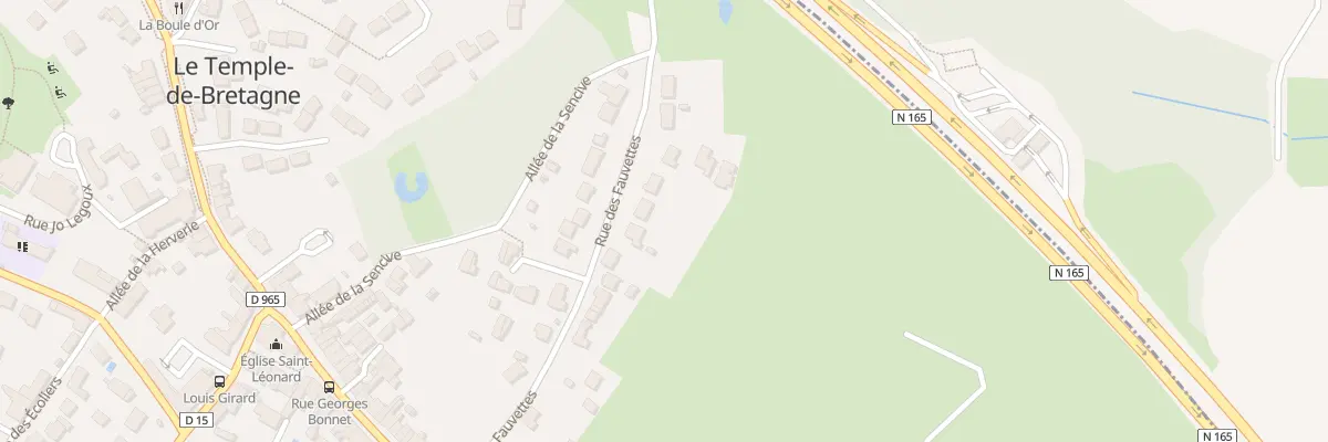 Plan du 14 Rue des Fauvettes au Temple-de-Bretagne