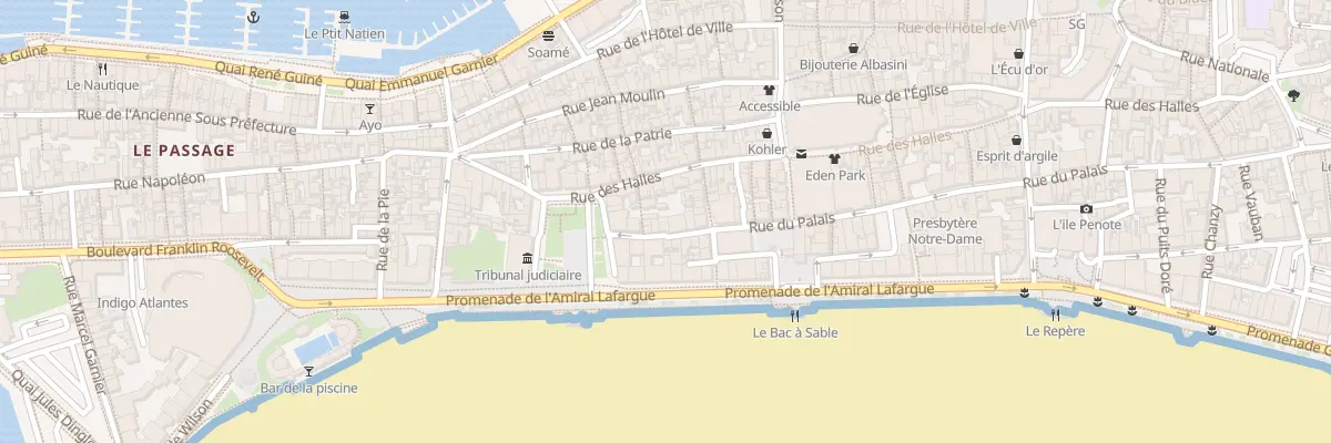 Plan du 66B Rue du Palais aux Sables-d’Olonne