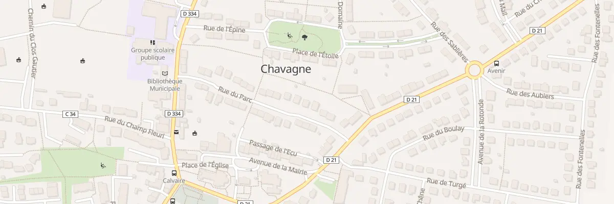 Plan du 25 Rue du Parc à Chavagne