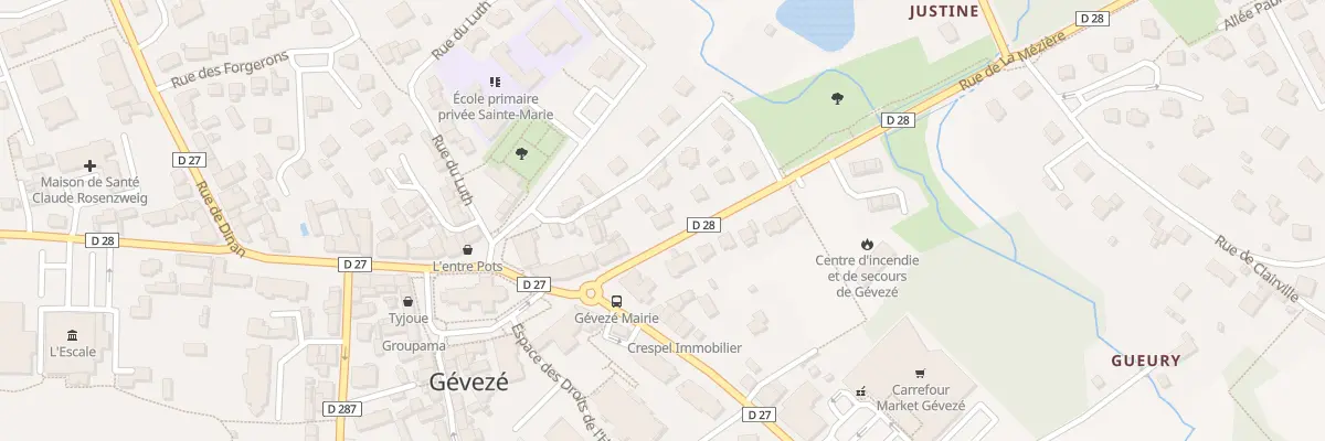Plan du 3B Rue de la Mézière à Gévezé