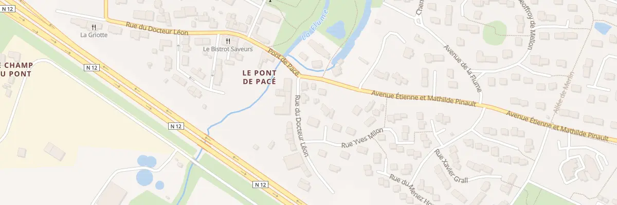 Plan du 1 Rue du Docteur Léon à Pacé