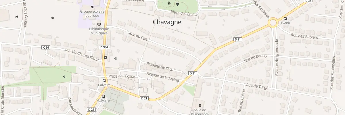 Plan du 26 Rue du Parc à Chavagne