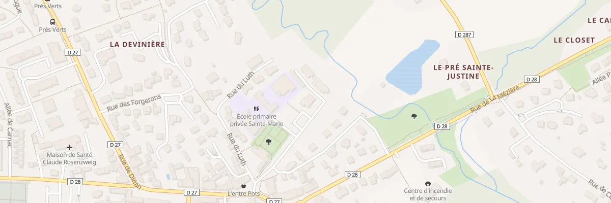 Plan du 1 All du Grand Domaine à Gévezé