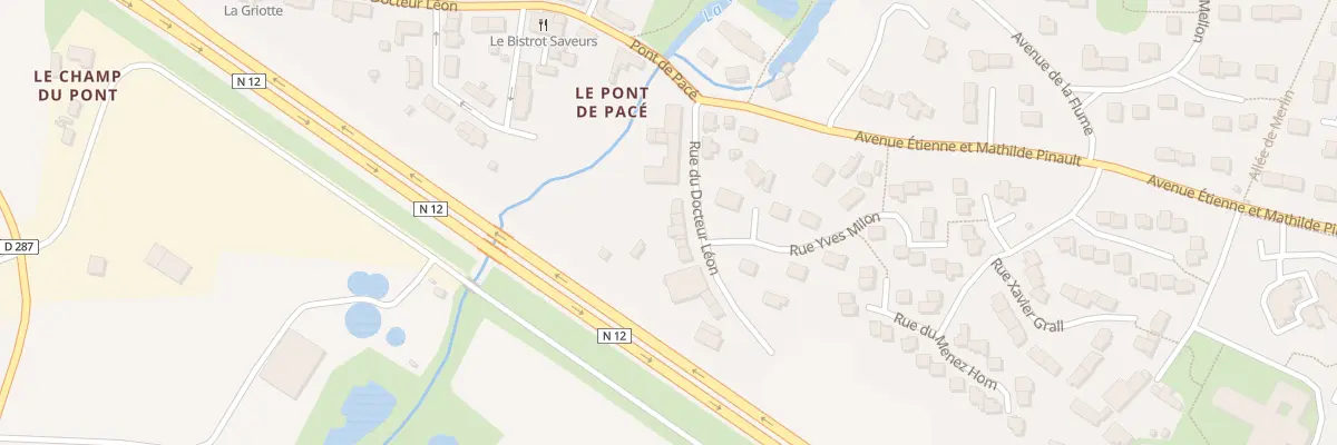 Plan du 12 Rue du Docteur Léon à Pacé
