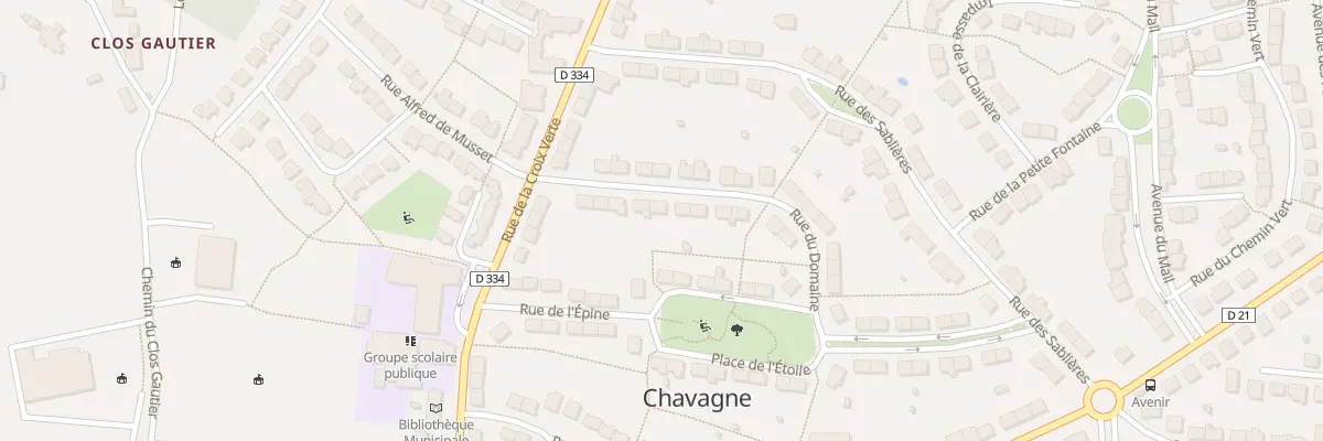 Plan du 10 Rue du Domaine à Chavagne