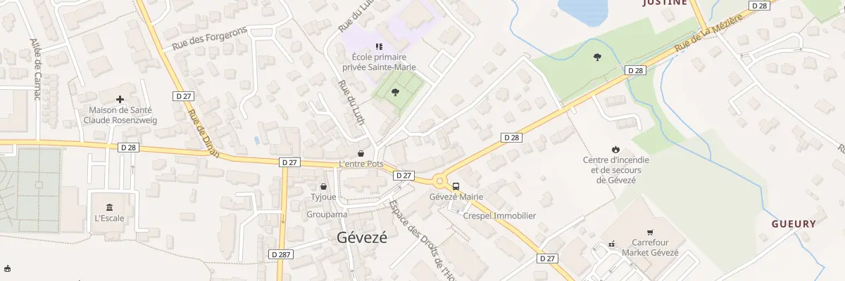 Plan du 6 Rue de la Cour aux Josses à Gévezé