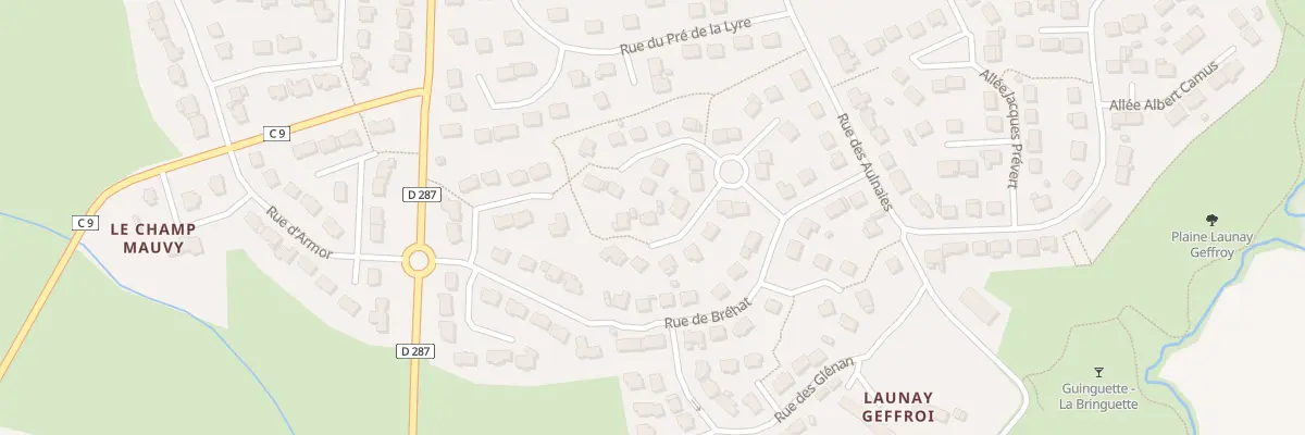 Plan du 2 All de Molène à Gévezé