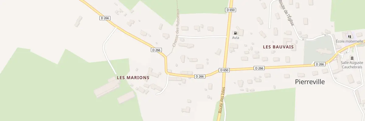 Plan du 8 Rte de la Carriere à Pierreville