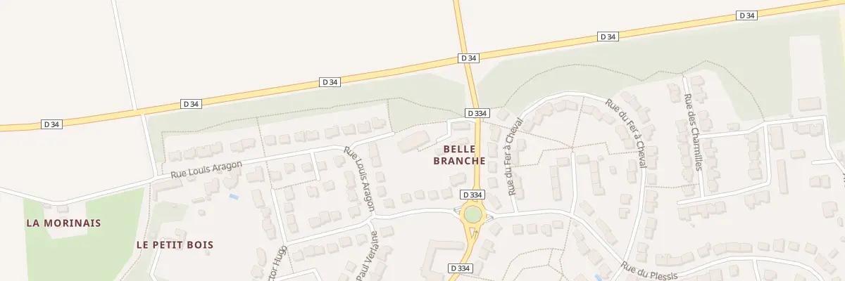 Plan du 33 Rue de la Croix Verte à Chavagne