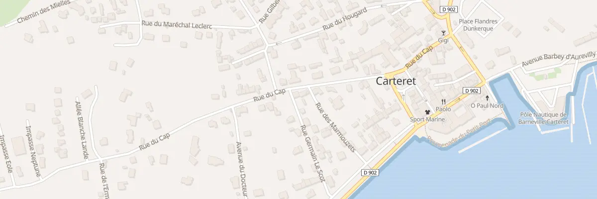 Plan du 29 Rue du Cap à Barneville-Carteret