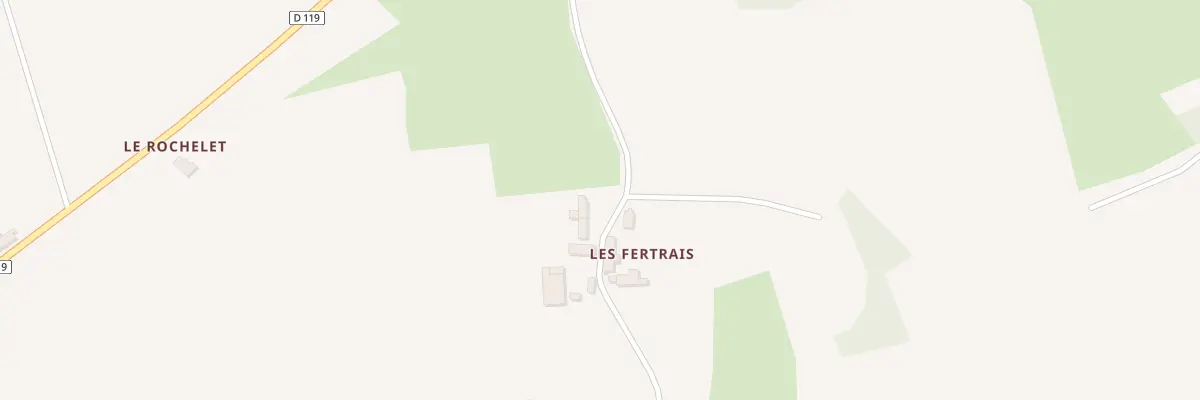 Plan du 2 Les Fertrais à Baguer-Morvan