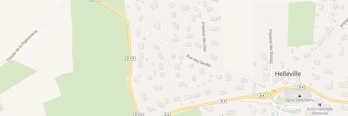 Plan du 13 La Chasse A Genets à Helleville