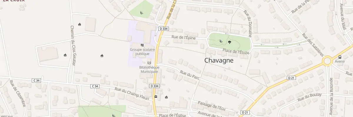 Plan du 3 Rue du Parc à Chavagne