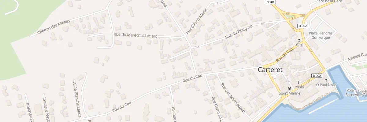 Plan du 23 Rue du Hougard à Barneville-Carteret
