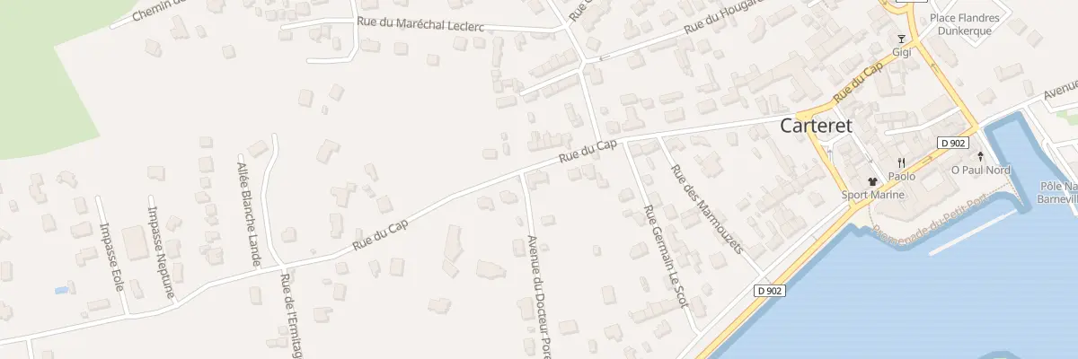 Plan du 39 Rue du Cap à Barneville-Carteret