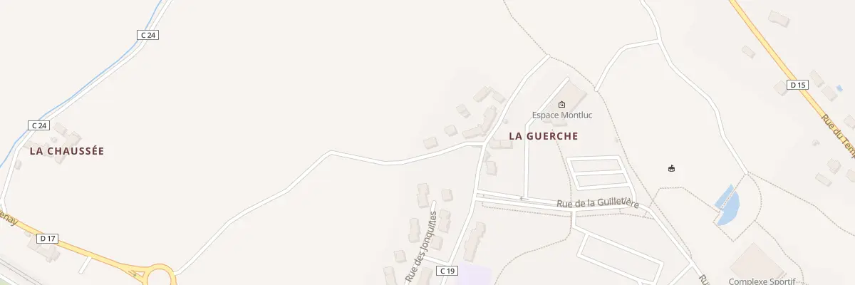 Plan du 1 Imp de la Guerche à Saint-Étienne-de-Montluc