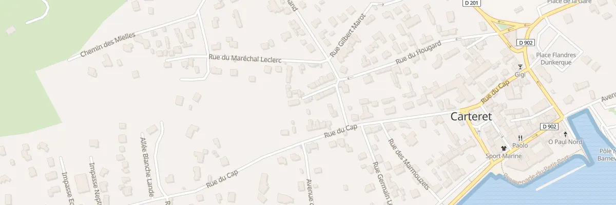 Plan du 29 Rue du Hougard à Barneville-Carteret