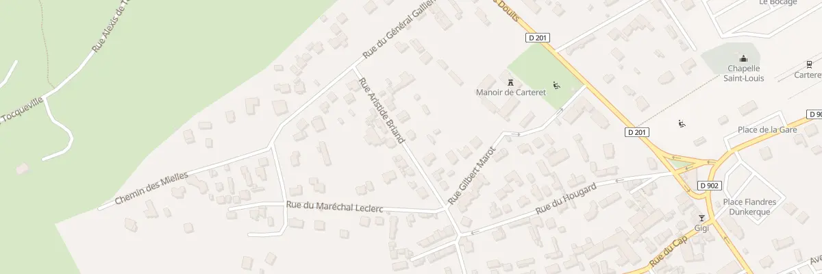 Plan du 9 Rue Aristide Briand à Barneville-Carteret