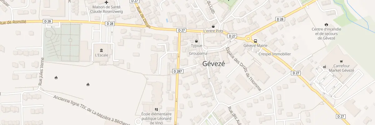 Plan du 7 Rue de la Gare à Gévezé