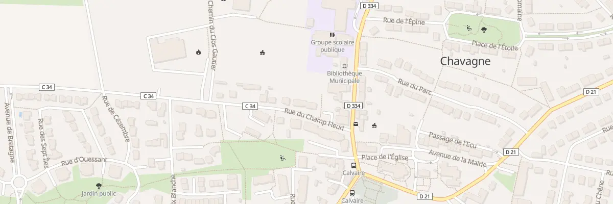 Plan du 8 Rue du Champ Fleuri à Chavagne