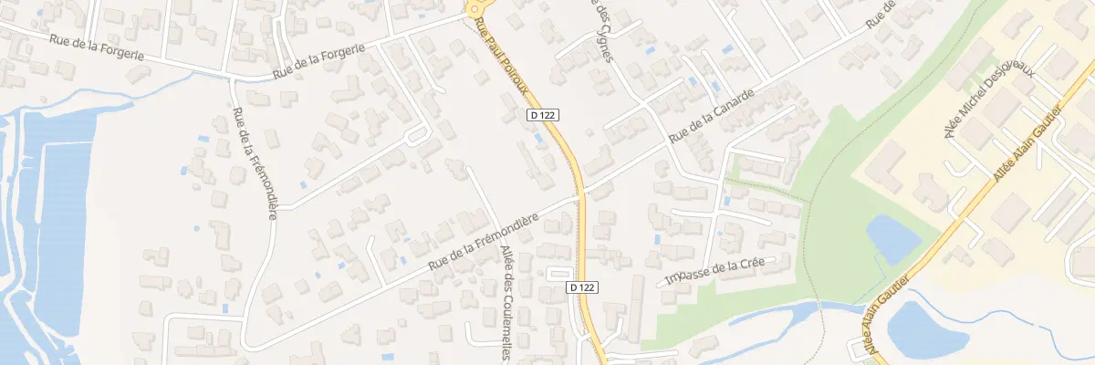 Plan du 4 Rue de la Fremondière aux Sables-d’Olonne