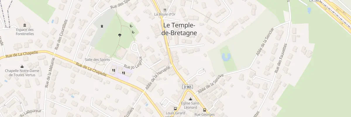 Plan du 18 Rue Georges Bonnet au Temple-de-Bretagne