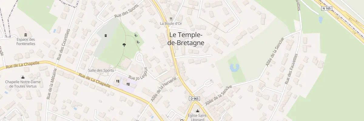 Plan du 1 Imp des Mésanges au Temple-de-Bretagne