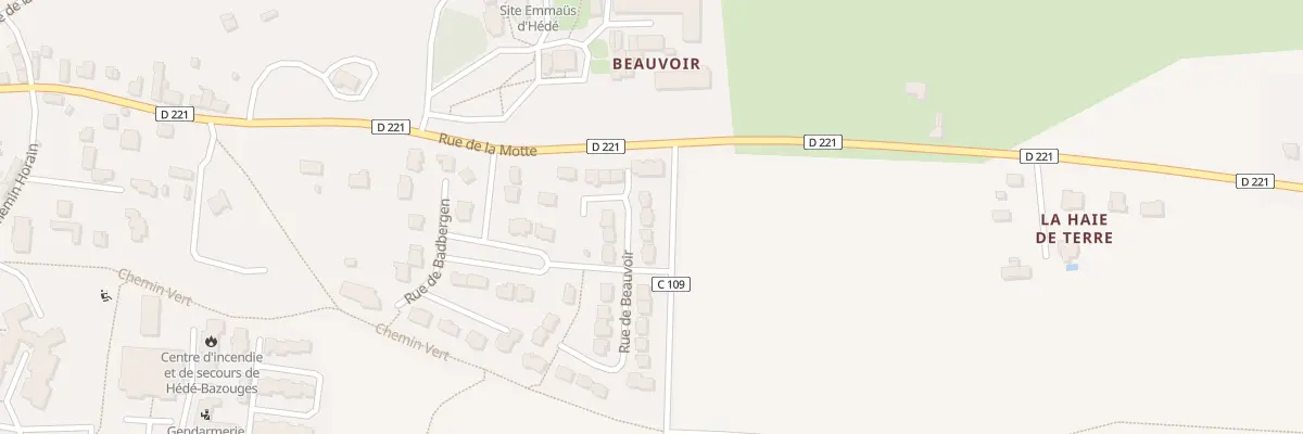 Plan du 6 Rue de Beauvoir à Hédé-Bazouges