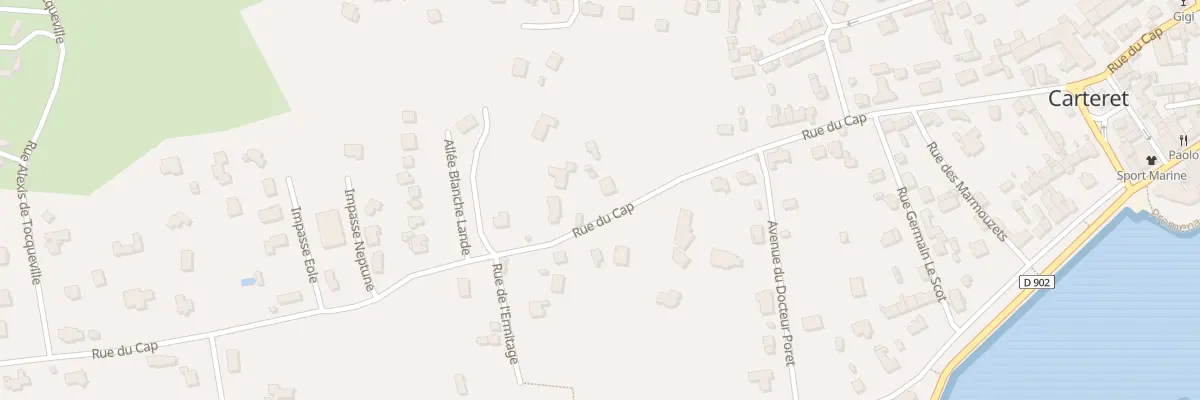 Plan du 64 Rue du Cap à Barneville-Carteret