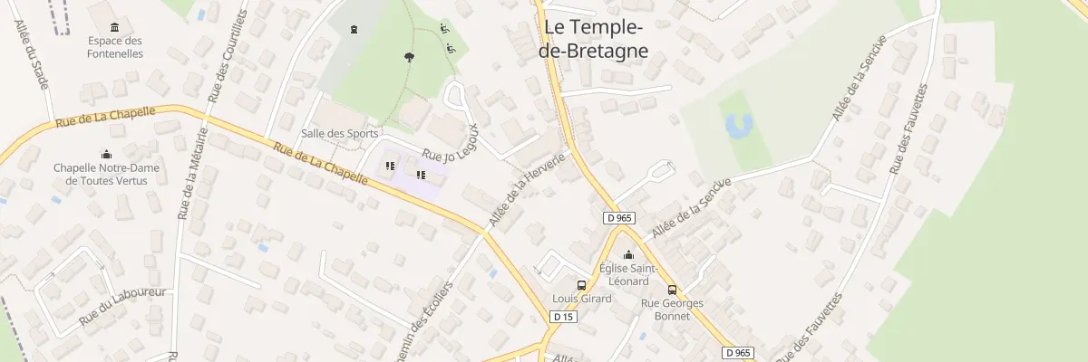 Plan du 5 Rue Georges Bonnet au Temple-de-Bretagne