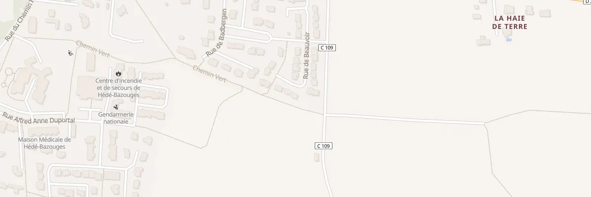 Plan du 13 Rue de Beauvoir à Hédé-Bazouges