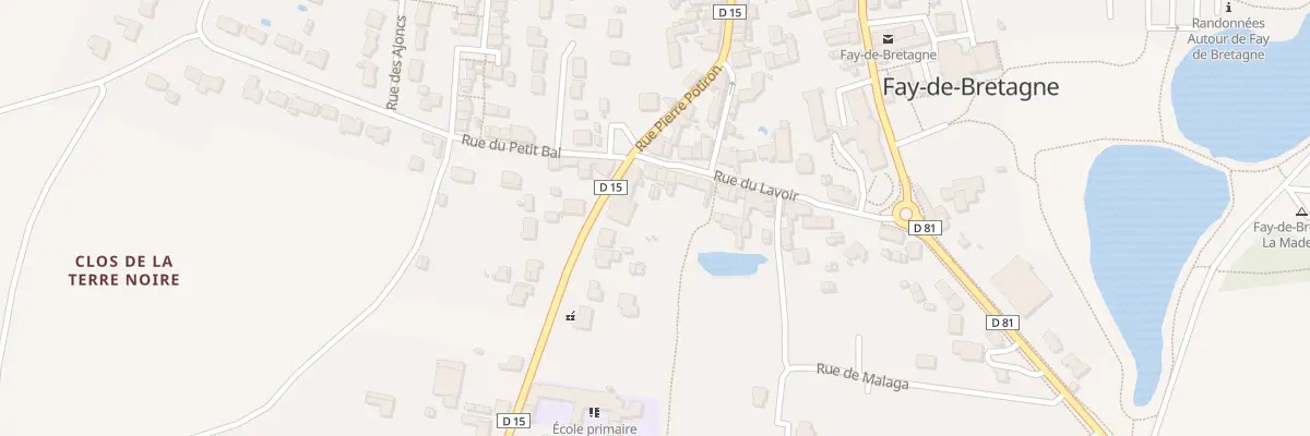 Plan du 6 Rue du lavoir à Fay-de-Bretagne
